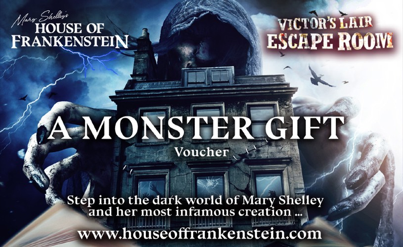 Gift voucher for Mary Shelley's House of Frankenstein